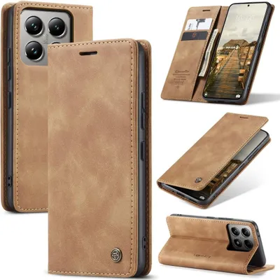 Produktbild von Xiaomi 14T Pro Hülle - CaseMe 013 Klapphülle - Braun