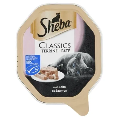 Zdjęcie produktu dla Klasyczny aluminiowy pasztet Sheba z łososiem