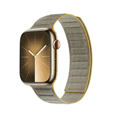 Produktbild von Crong Melange - Magnetarmband für Apple Watch 38/40/41/42 mm (gelb meliert)