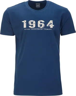 Produktbild von Übergrößen T-Shirt Vintage Number beige AHORN SPORTSWEAR Alpine Blue 7XL