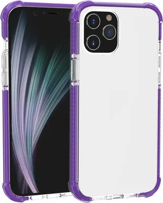 Produktbild von Mobigear Full Bumper iPhone 12 Pro Max Hülle Hardcase Backcover Stoßfest - Lila
