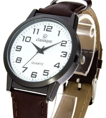 Produktbild von Herrenuhr Classique anthrazit braun weiß 40mm