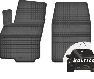Produktbild von Vorne Gummimatten mit Rand Auto Fußmatten Gummi Automatten Passgenau 2-teilig Set - passend für Nissan Navara II 1998-2005