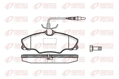 Produktbild von REMSA Bremsbeläge Satz Vorne Bremsklötze passend für PEUGEOT 406 (8B) 0603.04