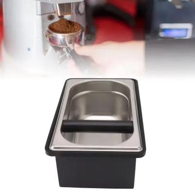 Kaffee-Klopbox aus Edelstahl mit Behälter (L)