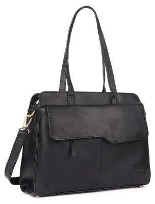 Produktbild von Benthill Handtasche Damen Leder | Businesstasche aus weichem hochwertigem Rindsleder | Vintage Laptop-Tasche | Henkeltasche Groß | Schultertasche - Umhängetasche Echt Leder