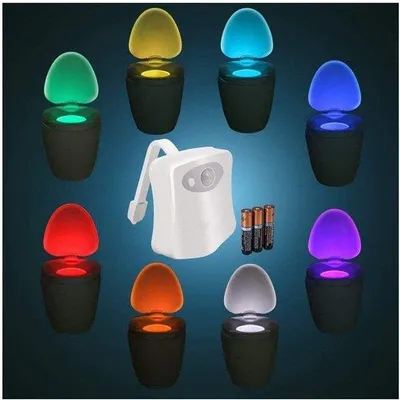 Image de Veilleuse LED pour la salle de bains - Veilleuse LED pour salle de bains - Veilleuse LED avec détecteur de mouvement