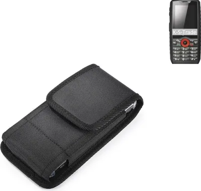 Produktbild von Holster Gürteltasche kompatibel mit Ruggear RG160 Holster Gürtel Tasche wasserabweisend Handy Hülle Schutz Hülle Outdoor schwarz K-S-Trade