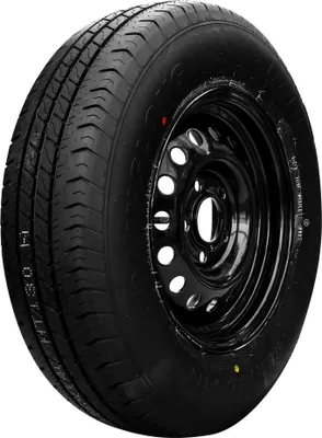 Produktbild von Verstärktes Rad für Anhänger LINGLONG TIRE 185/80 R14C 104/102N UNITRAILER FELGE schwarz 5,5Jx14"H2 5x112 ET:30