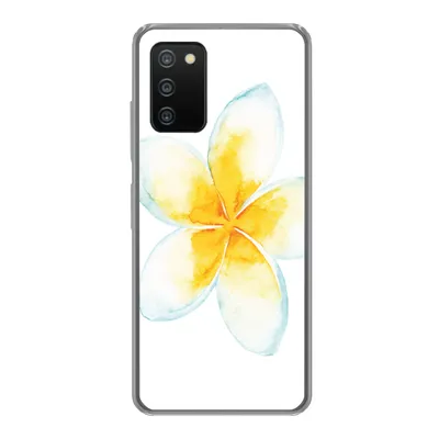Produktbild von MuchoWow® Handyhülle Schutzhülle Hülle für Samsung Galaxy A03s Aquarellfarbe - Blume - Tropisch Silikon Softcase Handy Hülle - Schutz