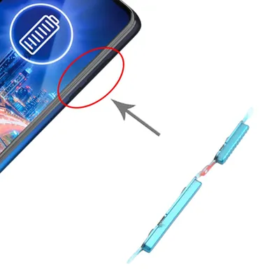 Immagine prodotto di Per Motorola Moto G8 Power Lite Pulsante di accensione e volume Pulsanti verdi Ricambio