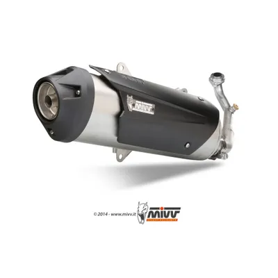Produktbild von Mivv URBAN Schalldämpfer - Komplettanlage 1x1 Edelstahl für PIAGGIO MP3 400 BJ 2007 > 2011