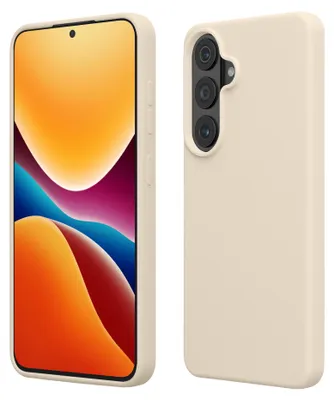 Produktbild von kwmobile Handyhülle für Samsung Galaxy S26 Plus Hülle - Case Silikon - Kabelloses Laden - Schutzhülle Cover in Creme