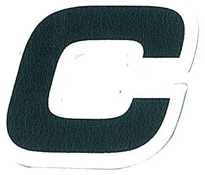 Produktbild von Aufkleber Buchstabe C, Schwarz