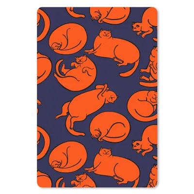 Produktbild von MuchoWow® Mauspad Mousepad Schlafend - Katze - Muster 18x27 cm - Mousepads - Maus Mat - Pad - Mausunterlage