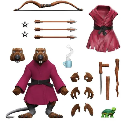 Obrázok produktu pre Teenage Mutant Ninja Turtles Ultimates Actionfigur Splinter (Flocked) 18 cm