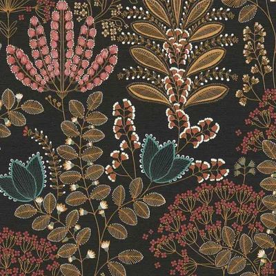 Produktbild von A.S Creation | Famous Garden | 393495 | Vliestapete | Blumenoptik | 10.05 x 0.53 m | Schwarz