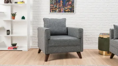 Immagine prodotto di Hanah Home, Bella- BLC1497, grigio, divano letto, struttura: Legno / MDF