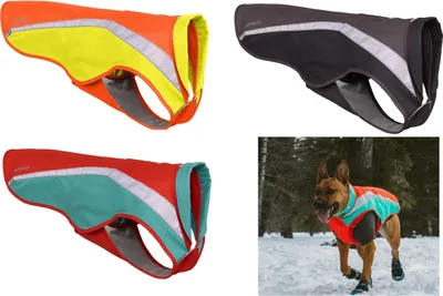 Produktbild von Ruffwear Lumenglow™ High-Vis Jacke, Farbe:Granite Gray, Größe:S