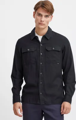 Produktbild von Casual Friday - CFAnton Herren Hemd Shirt mit Knöpfen aus Leinenmix Regular fit
