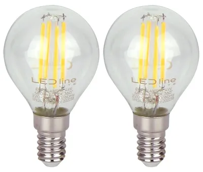Produktbild von LED line LITE G45 E14 LED Filament 4W 480lm 230V 2 Stück