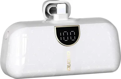 Produktbild von Dudao Mini Powerbank in Tasche Form sehr geräumig 5000Mah Weiß