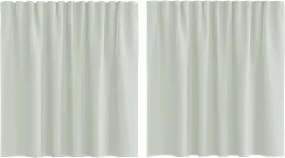 Produktbild von Voile Vorhänge mit Stangentaschen 2 Stk. Hellgrau
