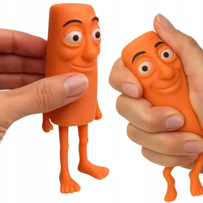 Image de SquishySquishies Gniotek Zabawka Antystresowa Pomarańczowy 10cm