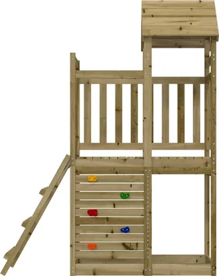 Produktbild von vidaXL Spielturm Braun Massives imprägniertes Holz