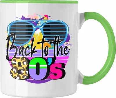 Produktbild von Trendation - 80er Jahre Tasse Geschenk 80. Jahre Geschenkdidee Errinerrung (Grün)
