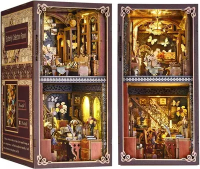 Produktbild von Book Nook Miniaturhaus - Schmetterlingsmuseum