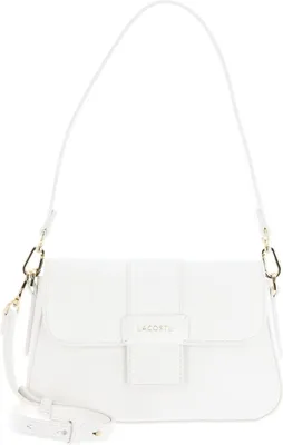 Image de LACOSTE sac à épaule bandoulière Flap Crossover Bag Farine blanc
