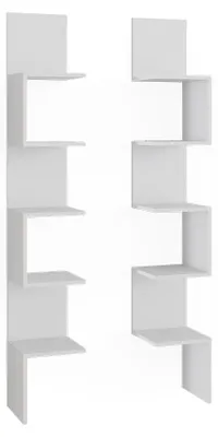 Zdjęcie produktu dla Półka narożna Vicco Paolo Biały 28 x 175.4 cm Zestaw 2 sztuk, Model 52097