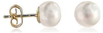 Obrázok produktu pre Luna-Pearls – 311.0323 – náušnice – kultivovaná sladkovodná perla 5,5–6 mm – 585 žlté zlato