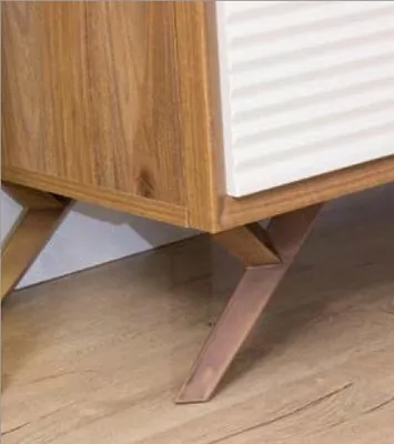 Produktbild von Sideboard mit Spiegel Braun Kommoden Sideboards Holz Schrank Möbel 2tlg Set Neu