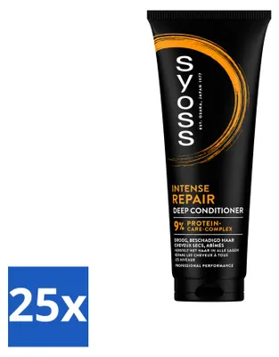 Productafbeelding van 25 x Syoss Intense Repair Conditioner - 250 ml - Voordeelverpakking - 25 stuks