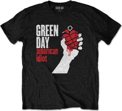 Image de Green Day - "American Idiot" T-shirt unie homme/femme RO4271 (5XL) (Noir)