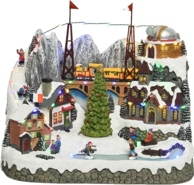 Productafbeelding van LED scenery l24.50b37.5h33 cm multi kerstverlichting Lumineo