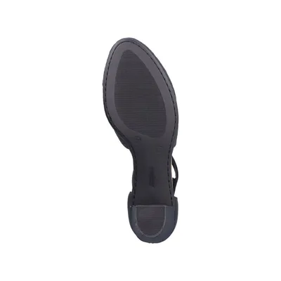 Produktbild von Rieker Damen Pumps Cutouts Fesselriemen Klettverschluss 41050, Größe:39 EU, Farbe:Blau