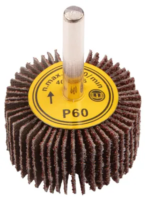 Imagen del producto de Disco abrasivo de grano K60, de forma plana, con vástago, 40 x 20 mm