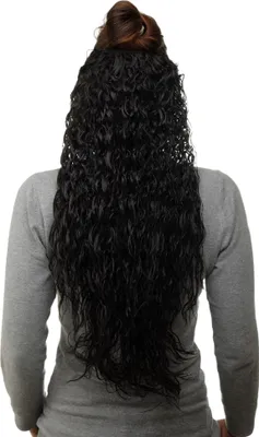 Produktbild von WIG ME UP Haarteil Halbperücke 7 Clips Locken Schwarz H9311-2