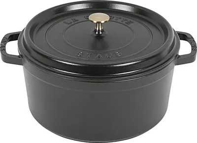 Zdjęcie produktu dla STAUB Cocotte zapiekanka nowa Classic żeliwo 6,7 litra Ø28cm czarny