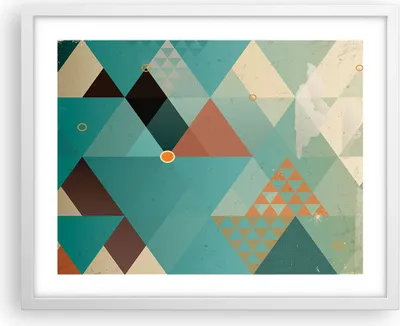 Produktbild von Gerahmtes Poster - Weißer Rahmen - Abstraktion modern - 50x40 cm - Wand Bild - Wanddeko - Wandbilder - Kunstposter - Wandposter - Bilderrahmen - Bilder - Kunstdruck - Wandbild - P2WAA50x40-3571