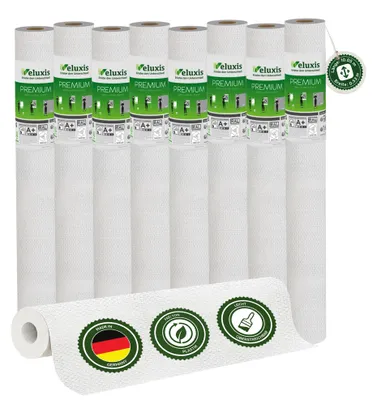 Produktbild von Vliestapete Vliestapete weiß – Renoviervlies Textiloptik in Querstruktur 8er Set, 8 x 10,05 m x 0,53 m, rissüberbrückend, blickdicht, überstreichbar,  Germany – Veluxis