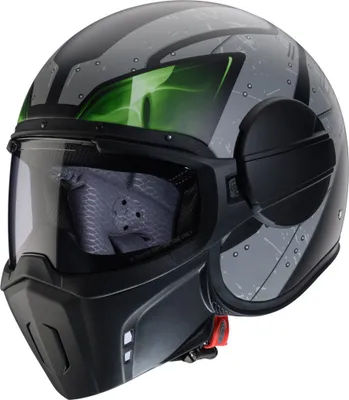 Produktbild von CABERG GHOST X VYRUS Jethelm L in grau/grün/schwarz