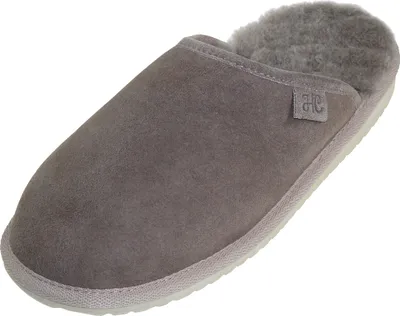 Produktbild von Extra dicke Lammfell Pantoffeln für Herren Flache Form