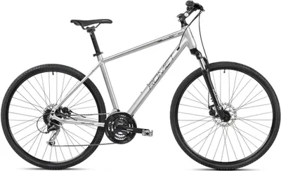 Zdjęcie produktu dla Rower crossowy ROMET ORKAN 3 M 2023 srebrno-czarny, 18, 28, nd., mężczyzna