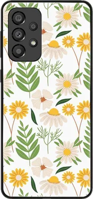 Produktbild von König Design Hülle kompatibel mit Samsung Galaxy A33 5G Kunststoff Soft Handyhülle - Handy Case Blumenmuster 2