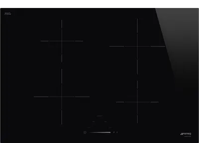 Produktbild von Smeg SI4742D, Schwarz, Integriert, 75 cm, Zonen-Induktionskochfeld, Glaskeramik, 4 Zone(n)
