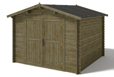 Immagine prodotto di Casetta da giardino in legno - 9m2 - 3x3m - impregnata - 28mm - colore: verde